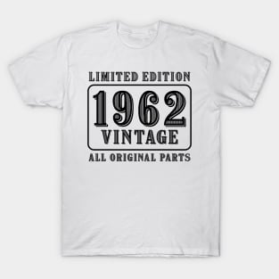 All original parts vintage 1962 limited edition birthday T-Shirt